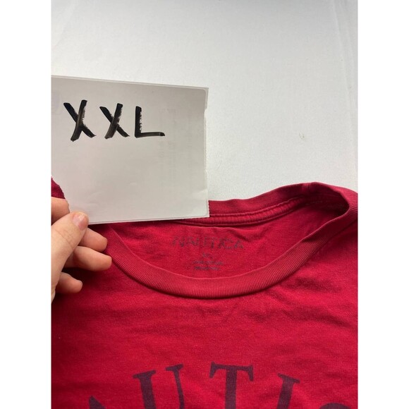 Nautica Sailing Div Shirt Mens Size 2XL Red Short Sleeves Crew Neck Casual - Picture 4 of 5